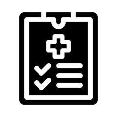 Fototapeta premium health glyph icon