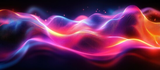 Obraz premium Abstract Neon Wave