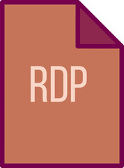 RDP File icon fill crisp corner