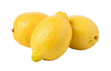 ripe lemon fruit isolated. png file