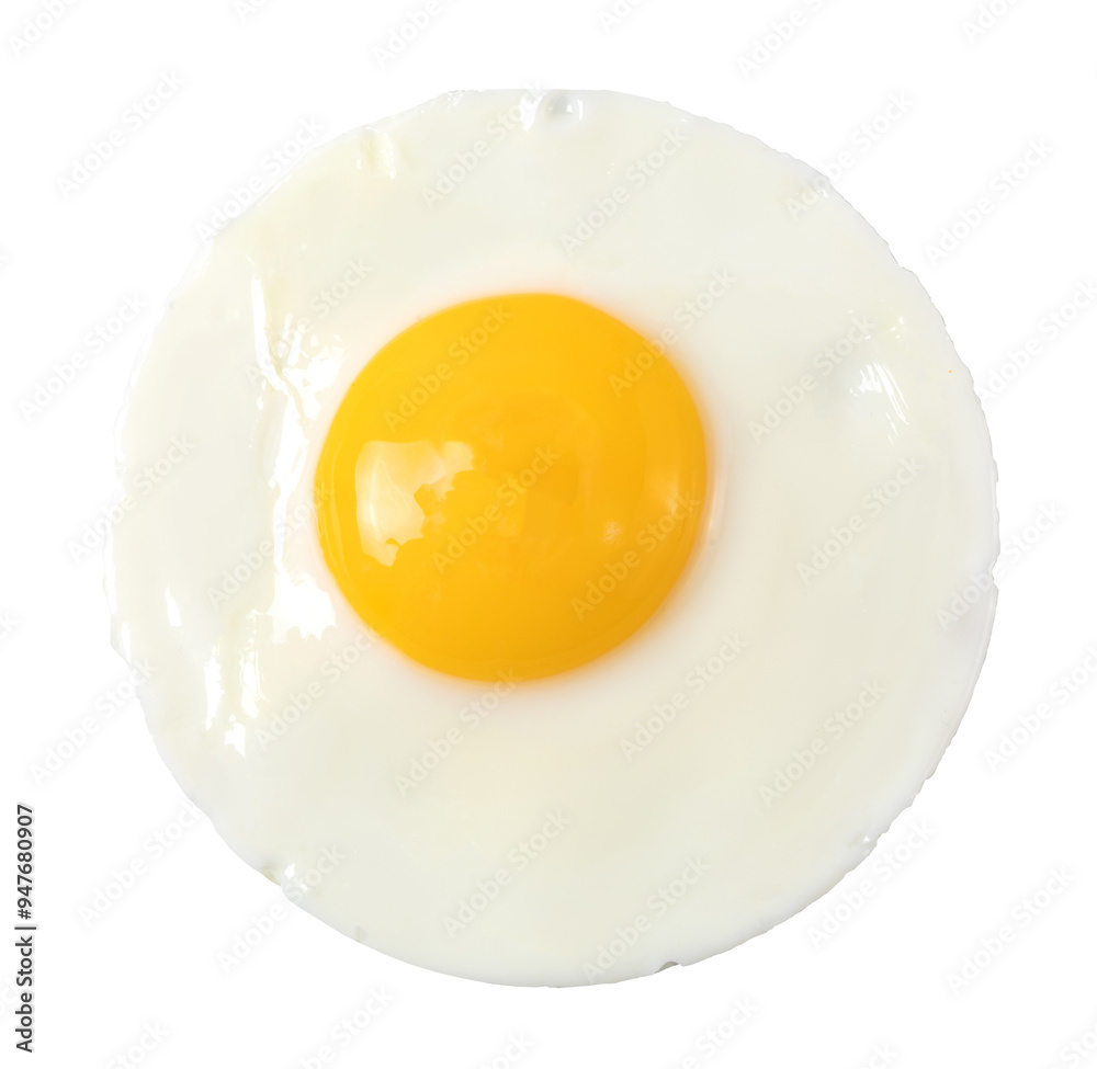 Wall mural Fried egg Isolated on transparent background. png file