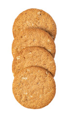 Oatmeal Cookie Isolated on transparent background. png file