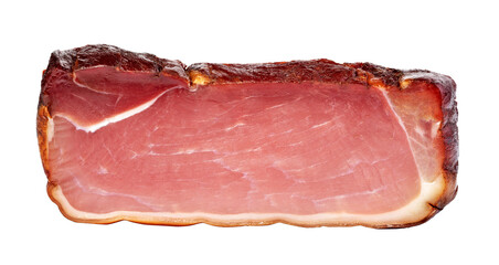 Italian prosciutto  Isolated on transparent background. png file