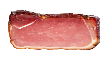 Italian prosciutto  Isolated on transparent background. png file