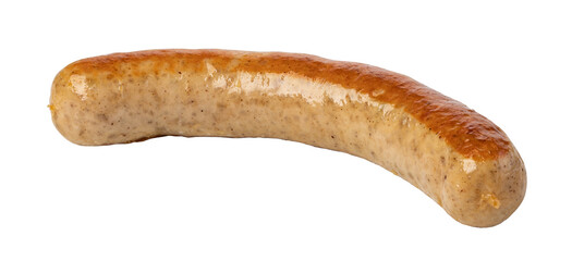 German sausage Isolated on transparent background. png file