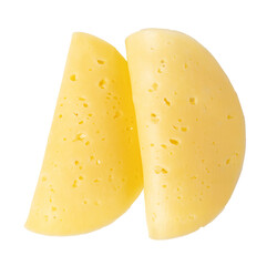 cheese slice Isolated on transparent background. png file
