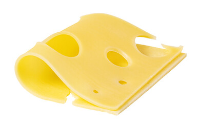 cheese slice Isolated on transparent background. png file