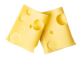 cheese slice Isolated on transparent background. png file