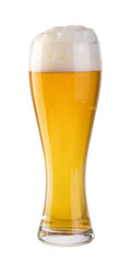 Glass of beer Isolated on transparent background. png file