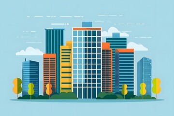 Modern City Skyline Illustration