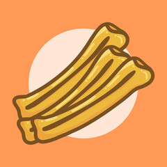 Tasty and delicious cakue snack design