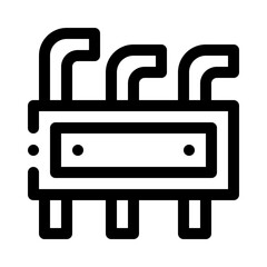 Allen wrench line icon
