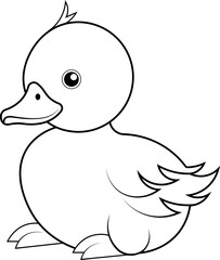 rubber duck coloring page 
