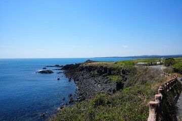 seaside walkway and fine view
