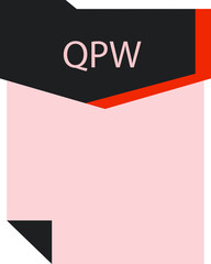 QPW File format minimal icon