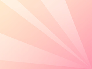 Fototapeta premium ピンクのグラデーションの背景と白い集中線のイメージ