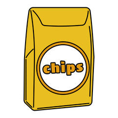 Chips Snack suitable for completing designs related to Snack products