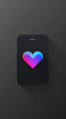 Smartphone with a Heart Icon