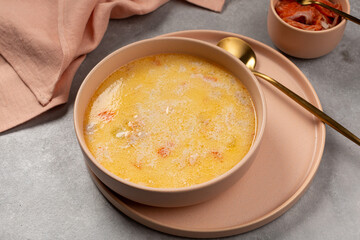 Finnish Salmon Soup – Lohikeitto, Homemade Fish cream soup with salmon