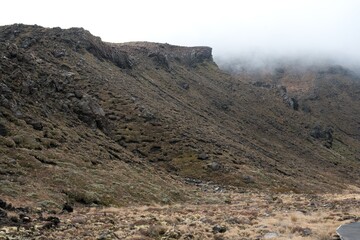 fog landscape in the mountains