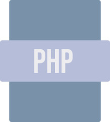 PHP ip file extension icon color fill outer flat