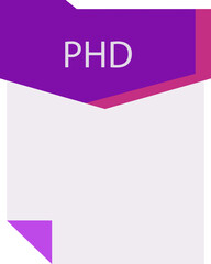 PHD File format minimal icon