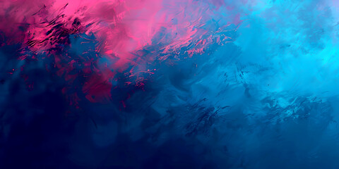 Creative Multicolor Painterly Abstract Aesthetic Brush Grunge Background With Bold Brushstrokes, Vintage Texture, and Color Splash Border in Pink, Red, Blue. HD Wallpaper and Banner Design.