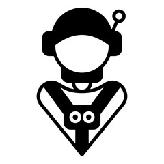 Astronaut Avatar Solid Black