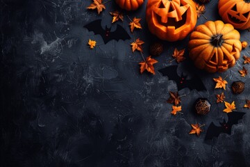 Spooky Halloween pumpkins