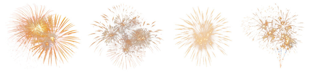 Firework png cut out element set