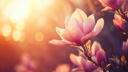 Spring's floral wonder: Magnolia's vibrant hues