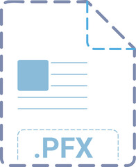 PFX black & bold outline around fill icon