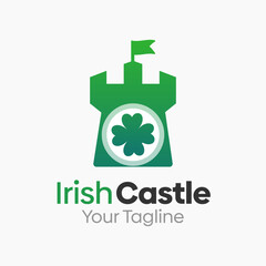Irish Castle Logo Design Template. Good for Business, Agency, Community and Organization