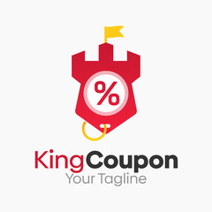King Coupon Logo Design Template. Good for Business, Agency, Community and Organization