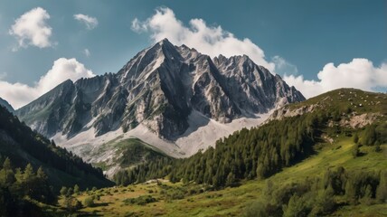 Fototapeta premium Isolated high mountains on transparent PNG.
