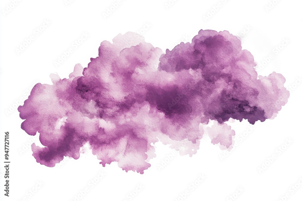Aufkleber isolated on a transparent background, harmonious nebula cloud patterns swirling in an abstract cloud