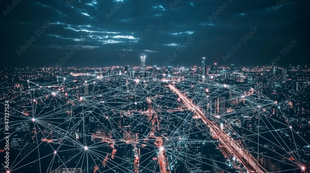 Poster cloud computing, 5g wireless networks, high-speed internet, data storage, cloud service, synchroniza