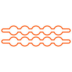 Abstract graphic geometric symbols and objects in y2k style. Retro futuristic elements for design.