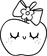 Coquette Girly apple school supplies