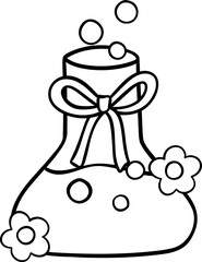 Coquette Girly science bottle school supplies