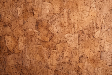Processed collage of cork board or OSB board material texture. Background for banner, backdrop