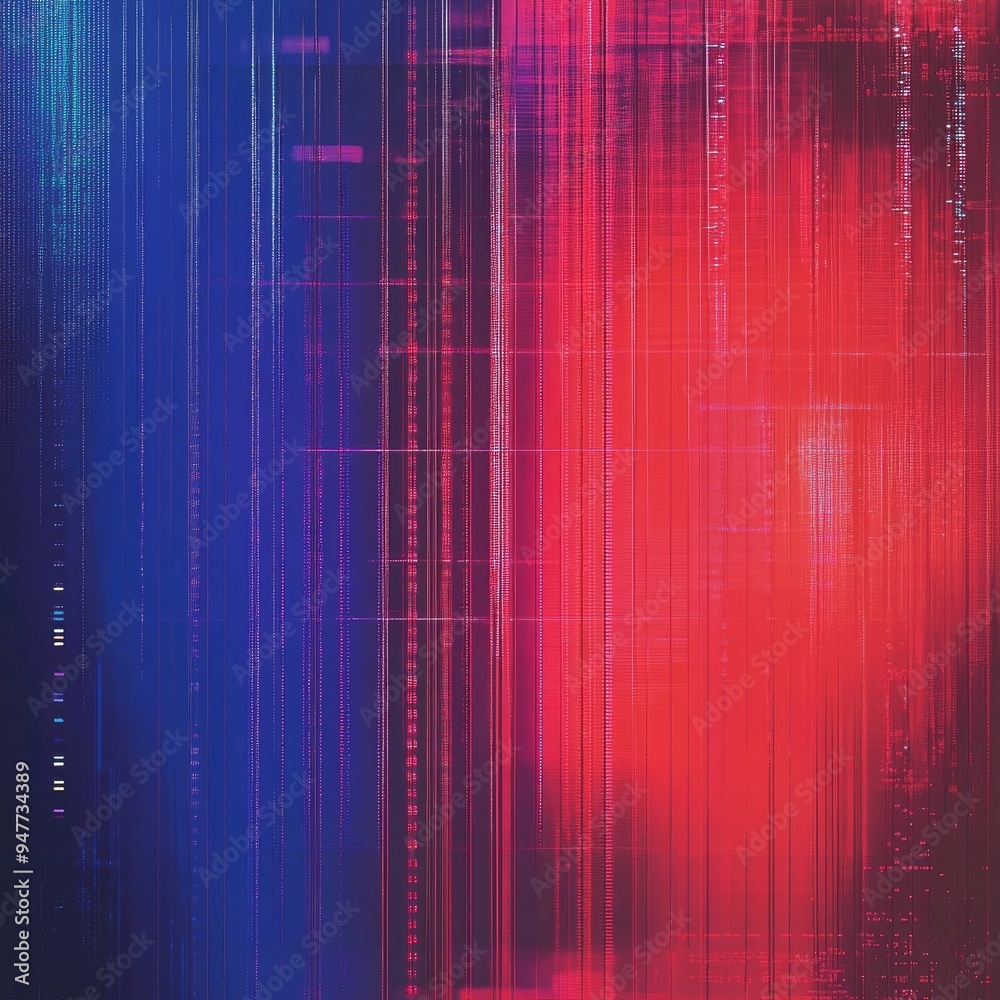 Wall mural vibrant abstract art showcasing dynamic color gradients in red and blue, perfect for digital backgro