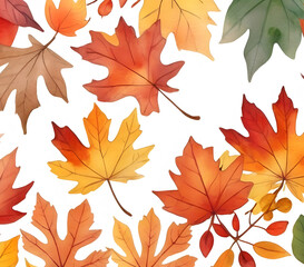 autumn leaves, Fallen leaves, illustration, background, Generative AI