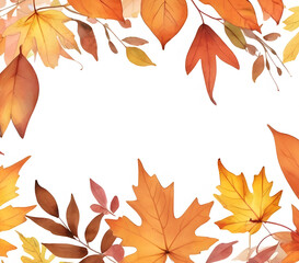 autumn leaves, Fallen leaves, illustration, background, Generative AI