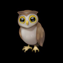 Fototapeta premium Owl Emoji 