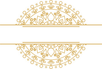 Fototapeta premium Mandala Art Frame