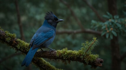Obraz premium Bird, stellers jay