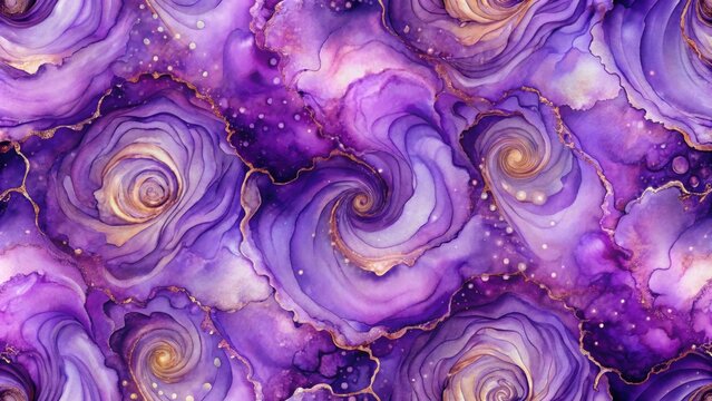 Purple alcohol ink seamless pattern with abstract swirls and textures, alcohol ink, purple, seamless, abstract, swirl, texture