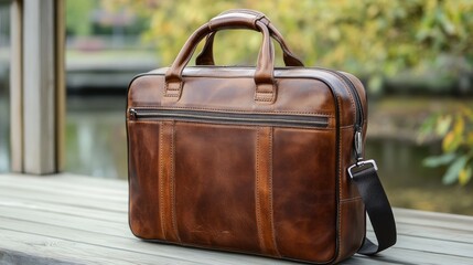 Brown Leather Briefcase
