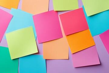 Fototapeta premium Colorful sticky notes background is perfect for creative projects, presentations, and ideas
